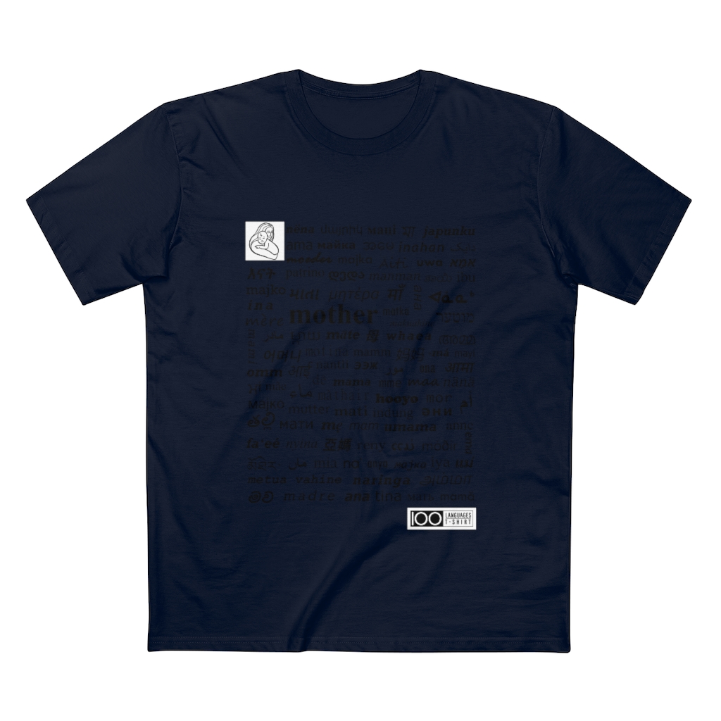 Men's Mother Tee - black print - Image 19