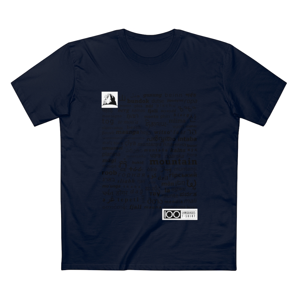 Men's Mountain Tee - black print - Image 19