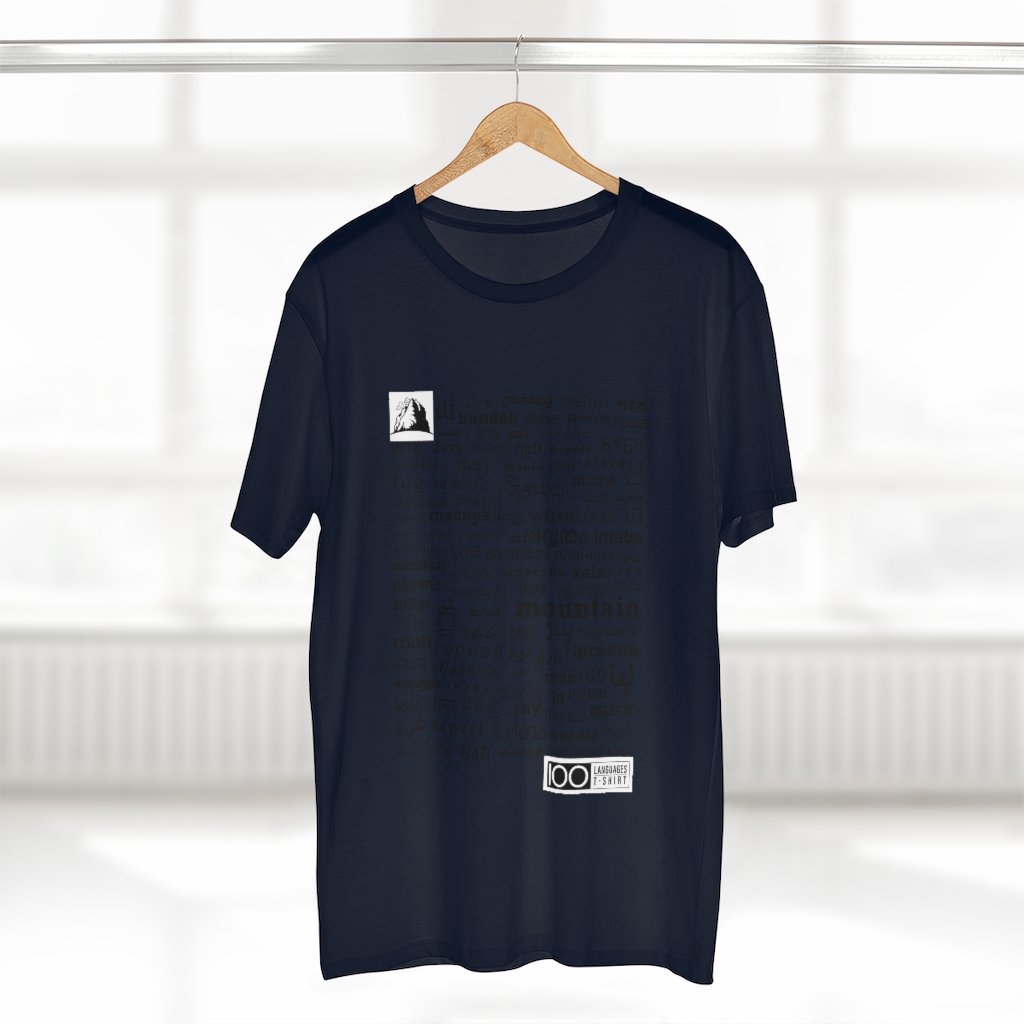 Men's Mountain Tee - black print - Image 20