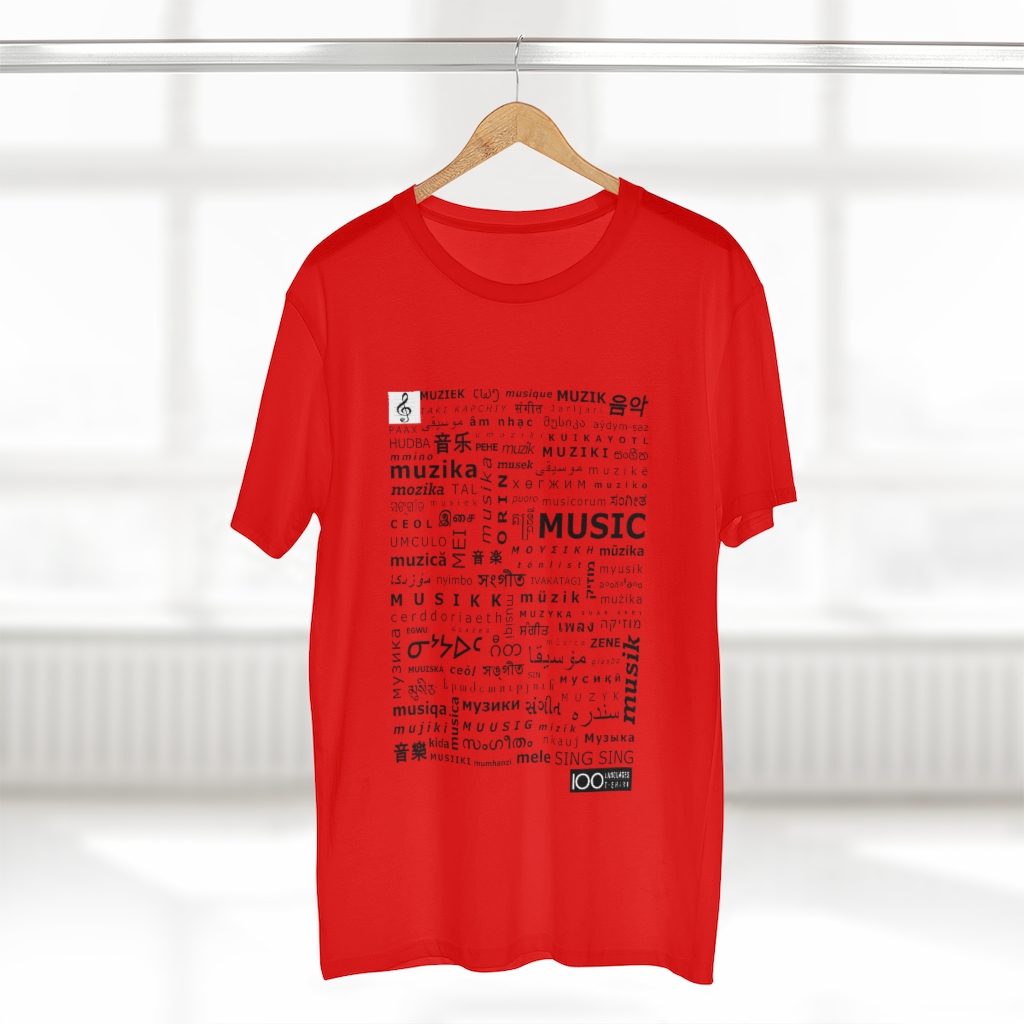 Men's Music Tee - black print - Image 5