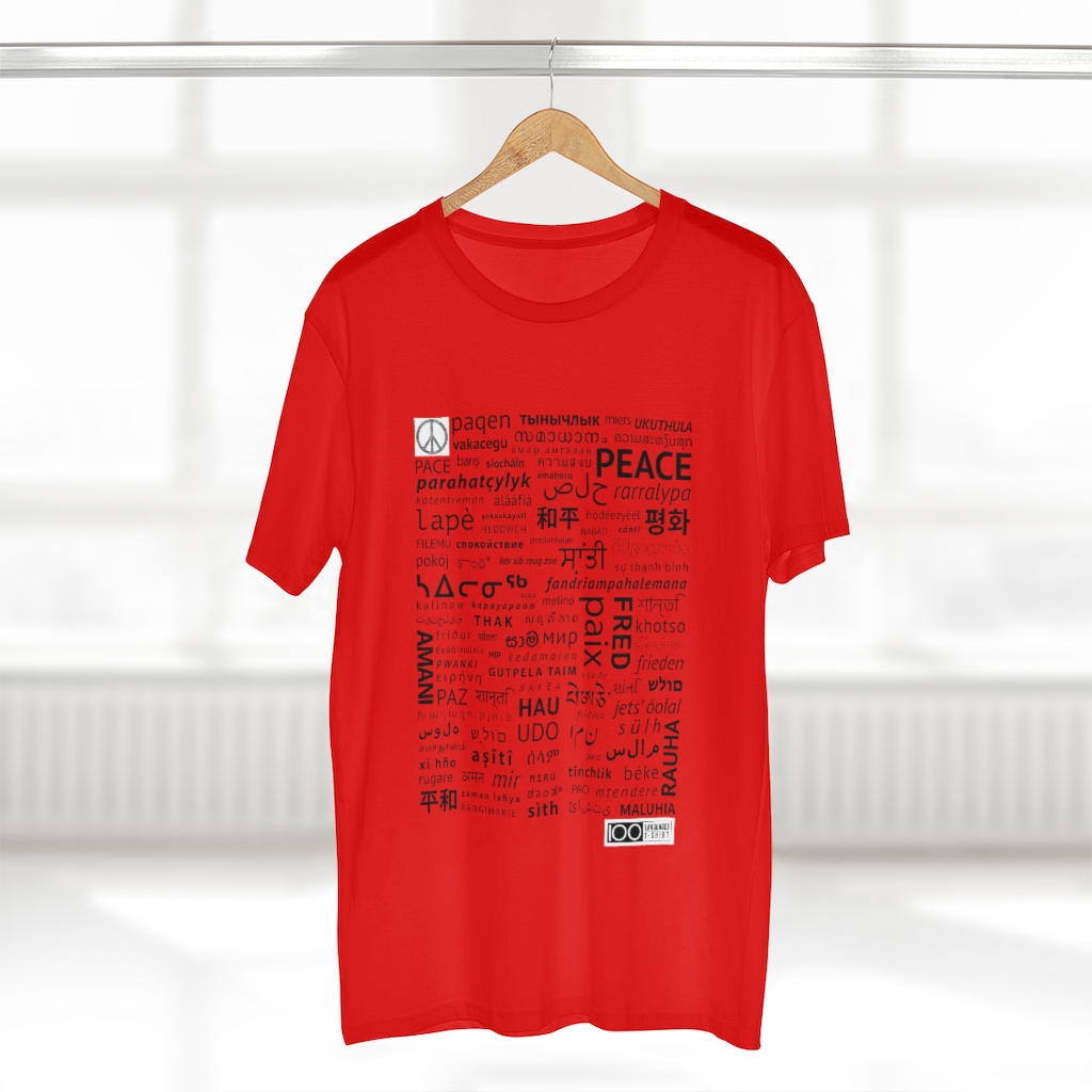 Men's Peace Tee - black print - Image 5