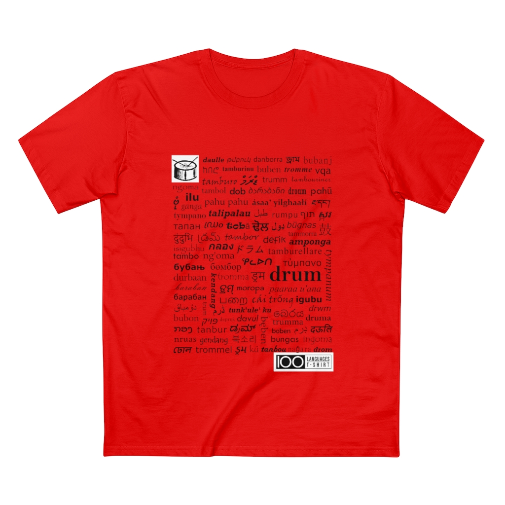 Men's Drum Tee - black print - Image 7