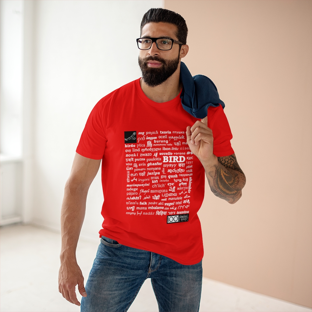 Men's Bird Tee - white print - Image 6