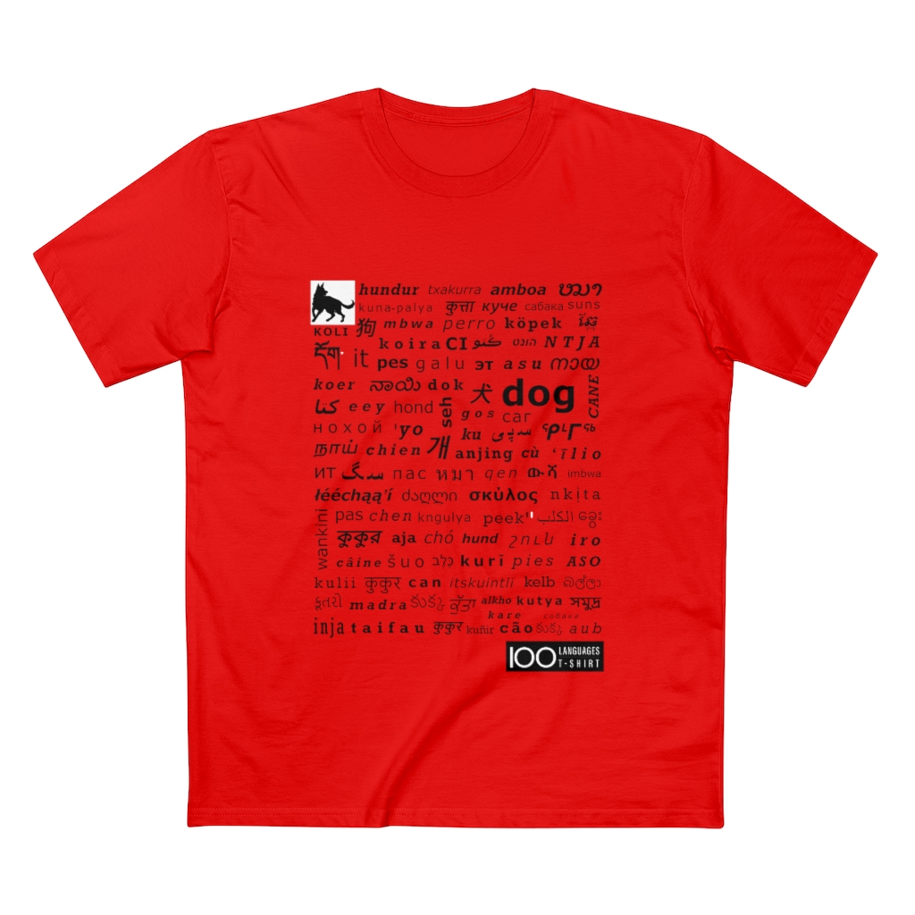Men's Dog Tee - black print - Image 4