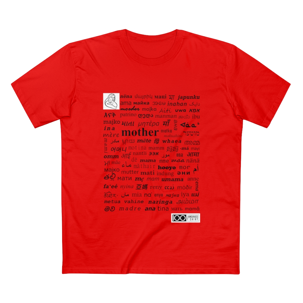 Men's Mother Tee - black print - Image 4