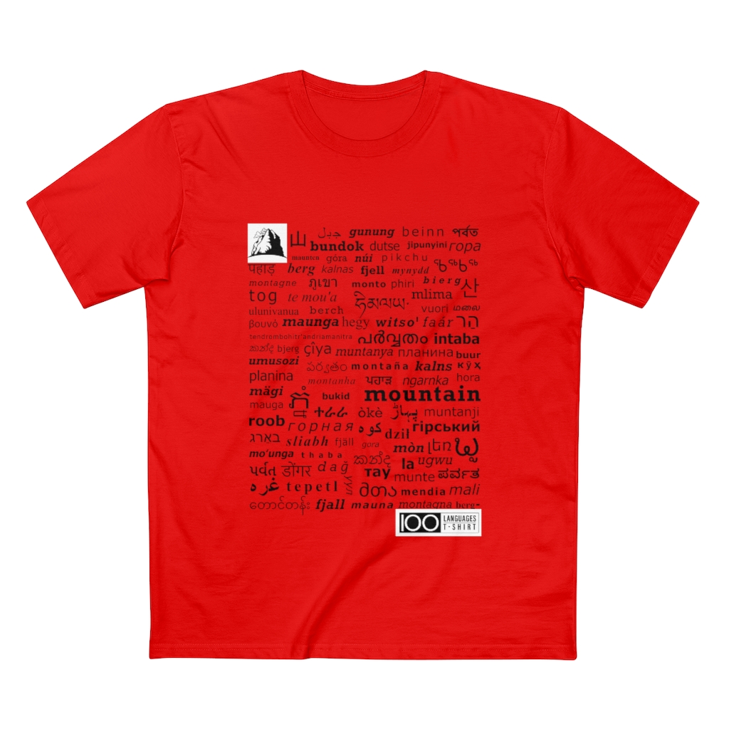 Men's Mountain Tee - black print - Image 4