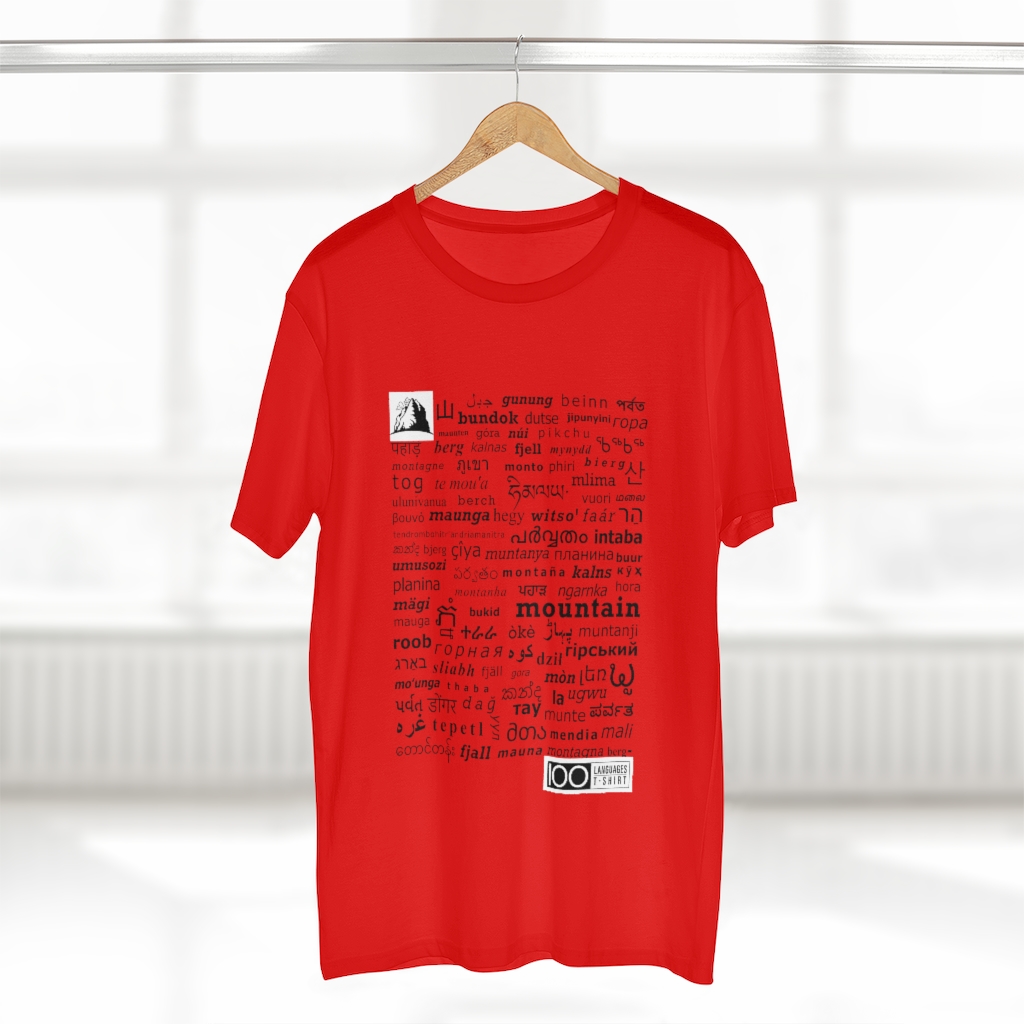 Men's Mountain Tee - black print - Image 5