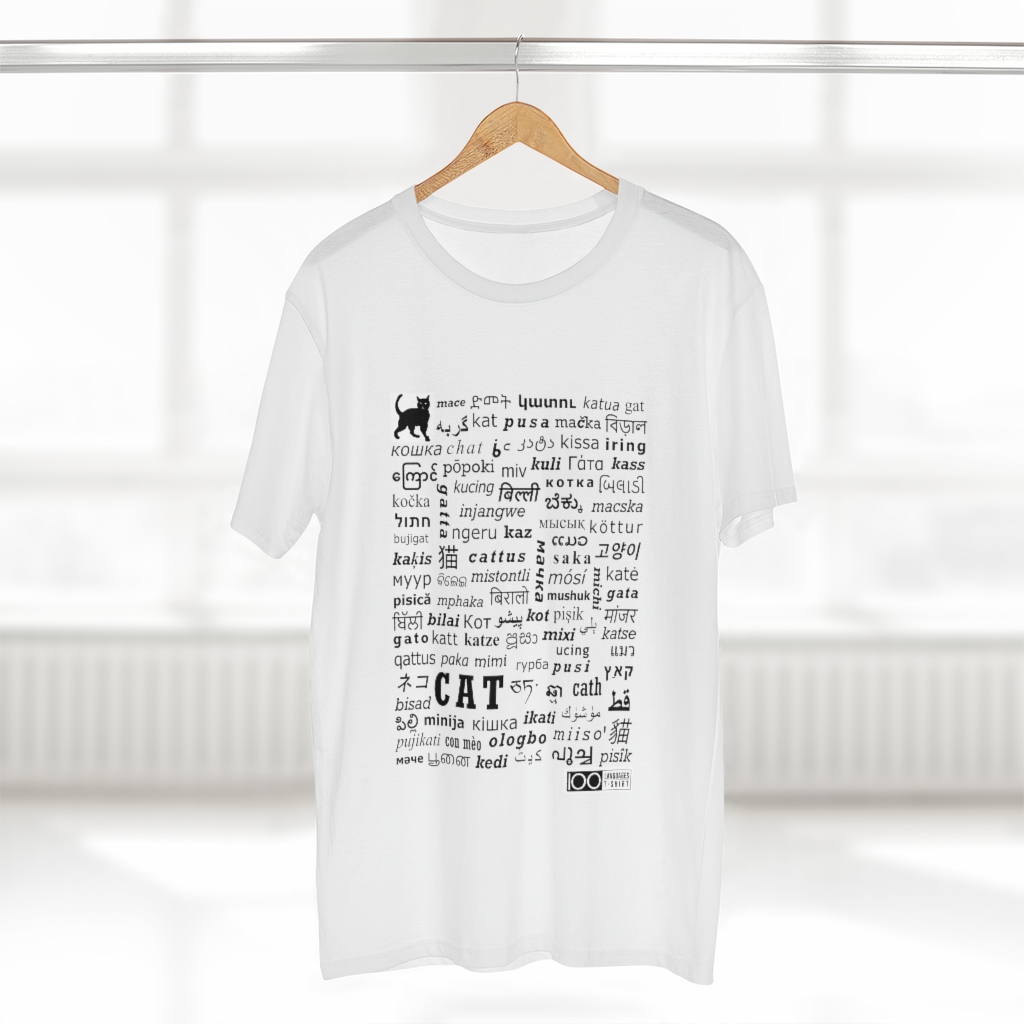 Men's Cat Tee - black print - Image 5