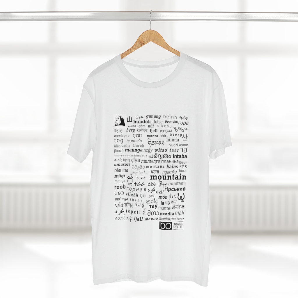 Men's Mountain Tee - black print - Image 2