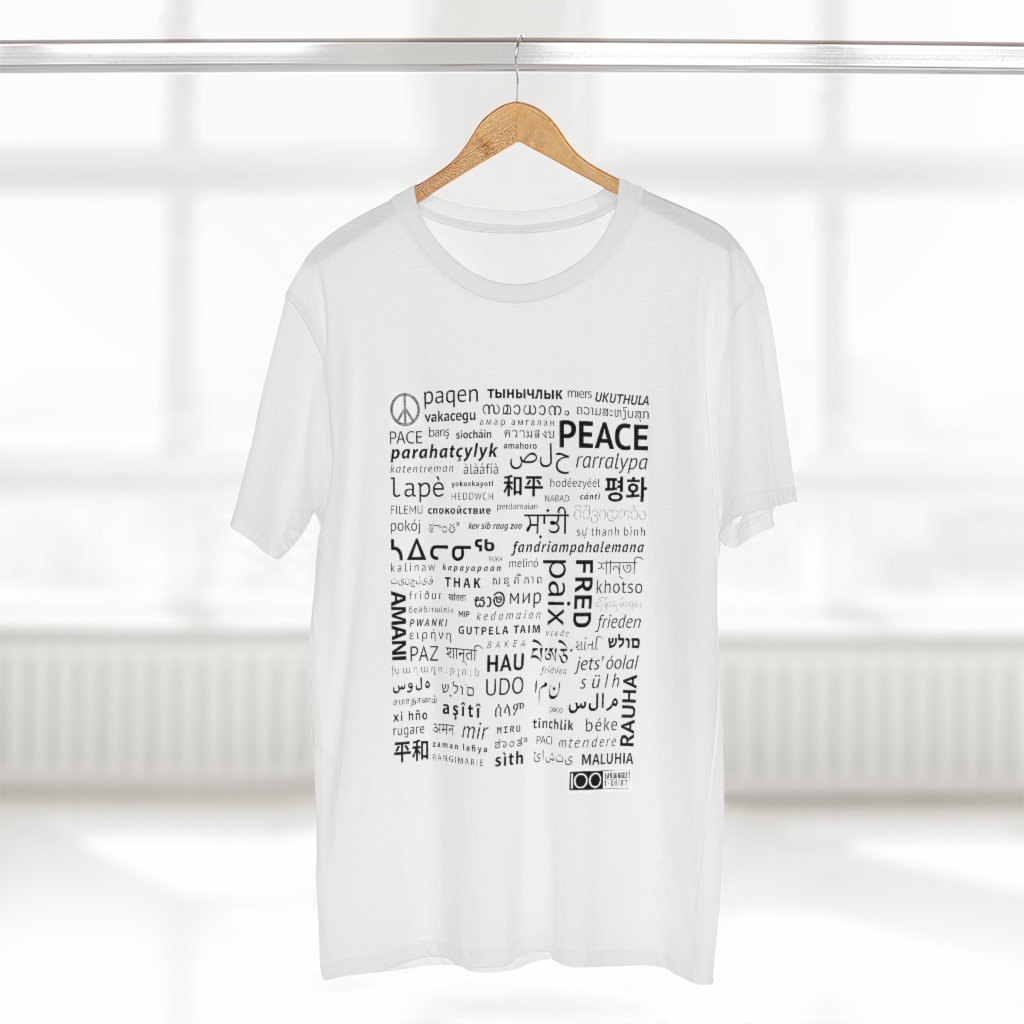 Men's Peace Tee - black print - Image 2
