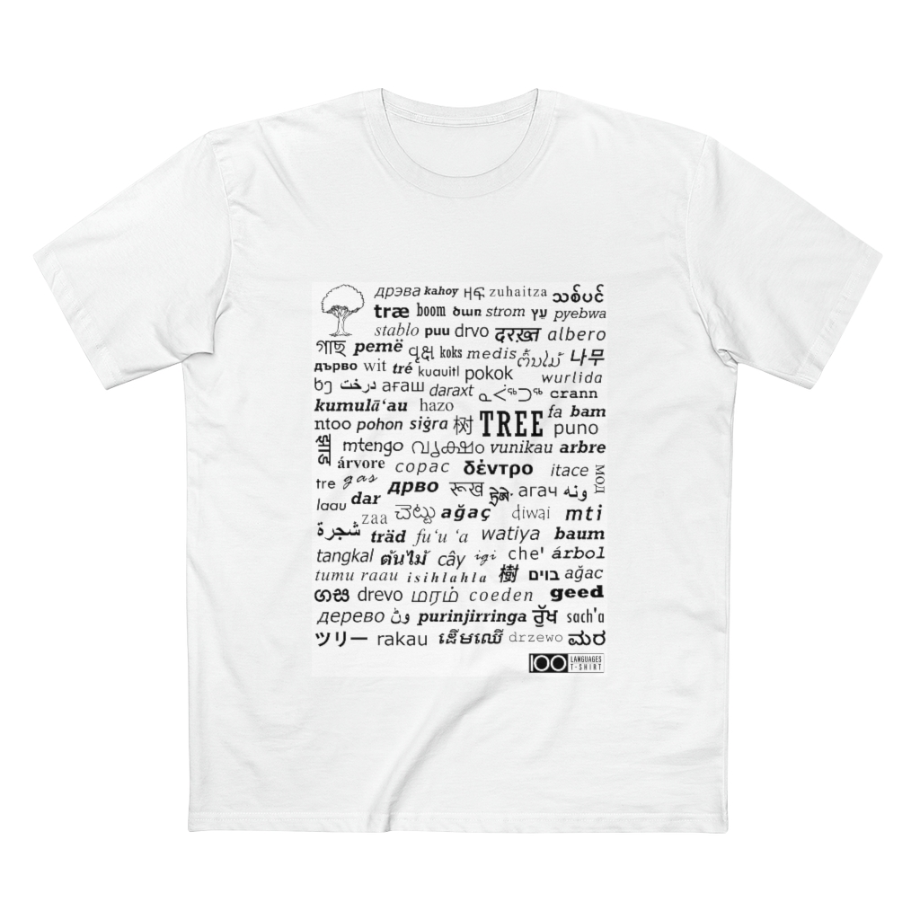 Men's Tree Tee - black print