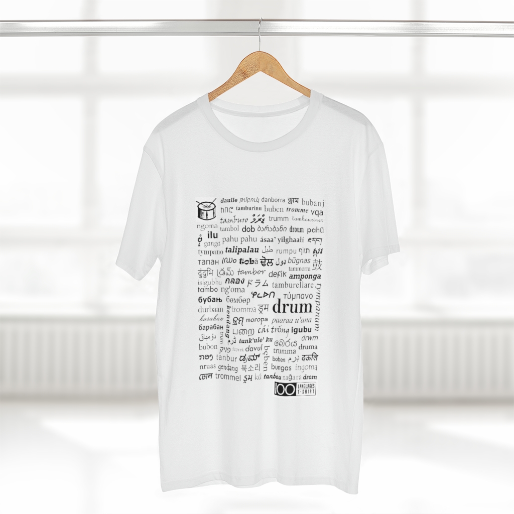 Men's Drum Tee - black print - Image 5