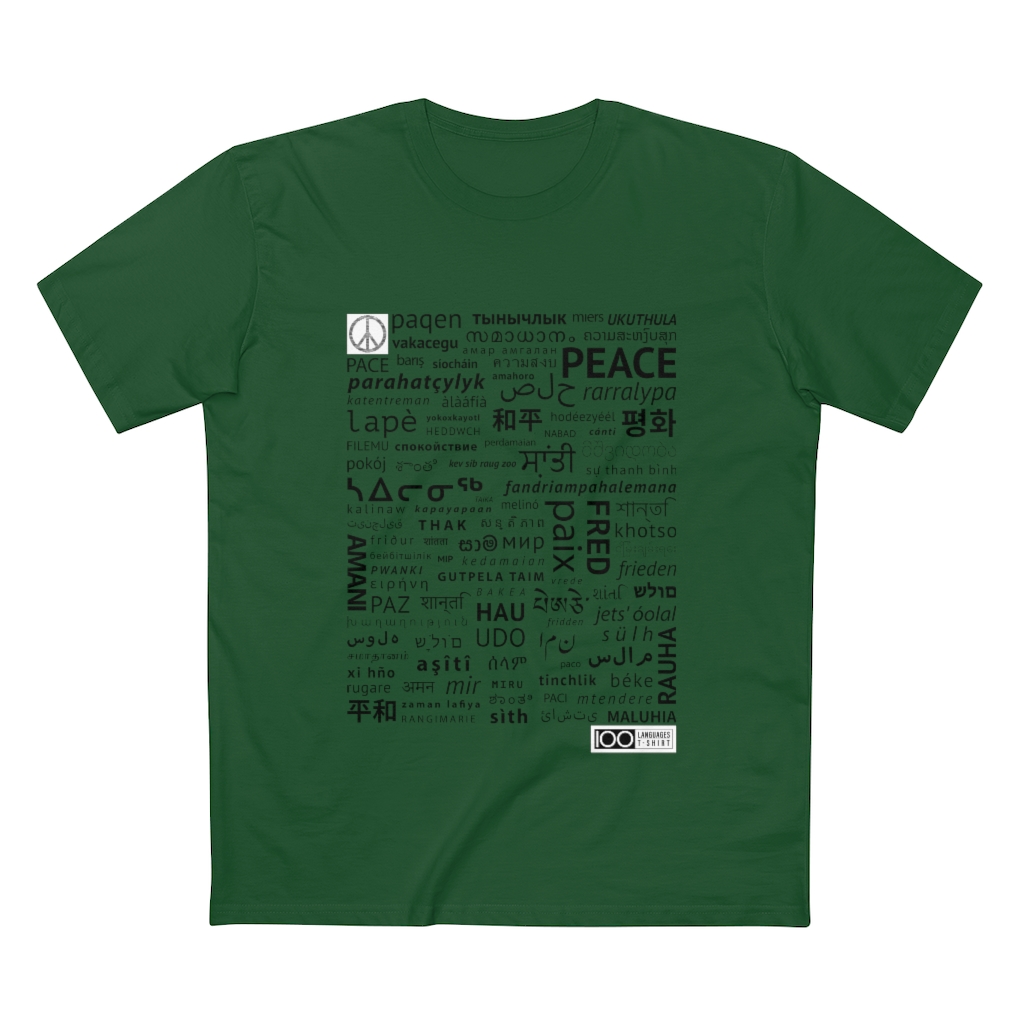 Men's Peace Tee - black print - Image 16