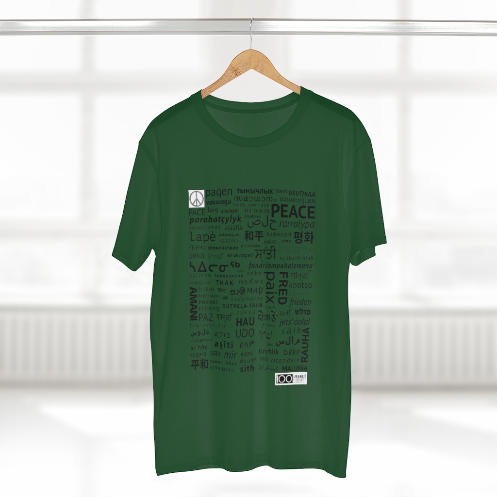 Men's Peace Tee - black print - Image 17