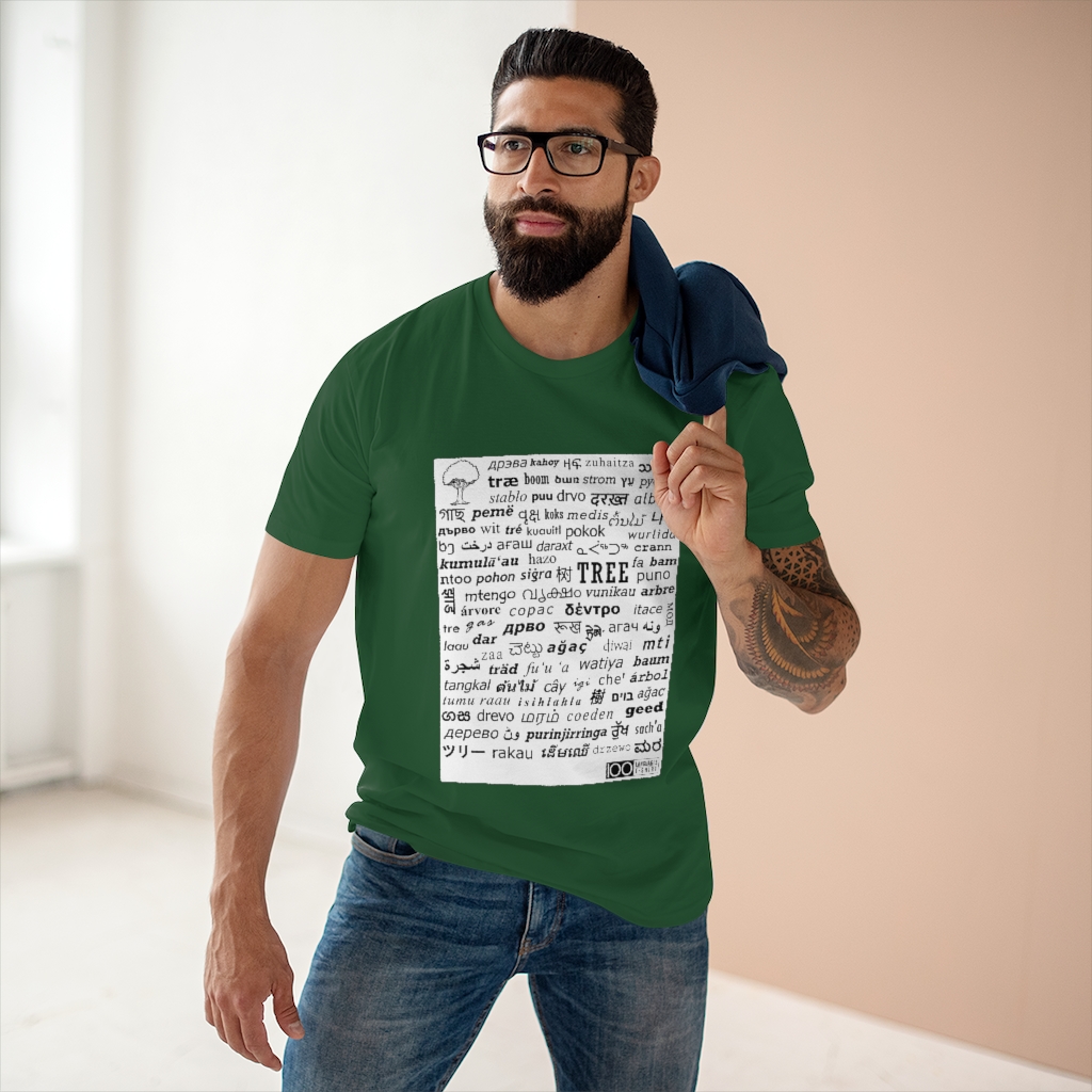 Men's Tree Tee - black print - Image 18