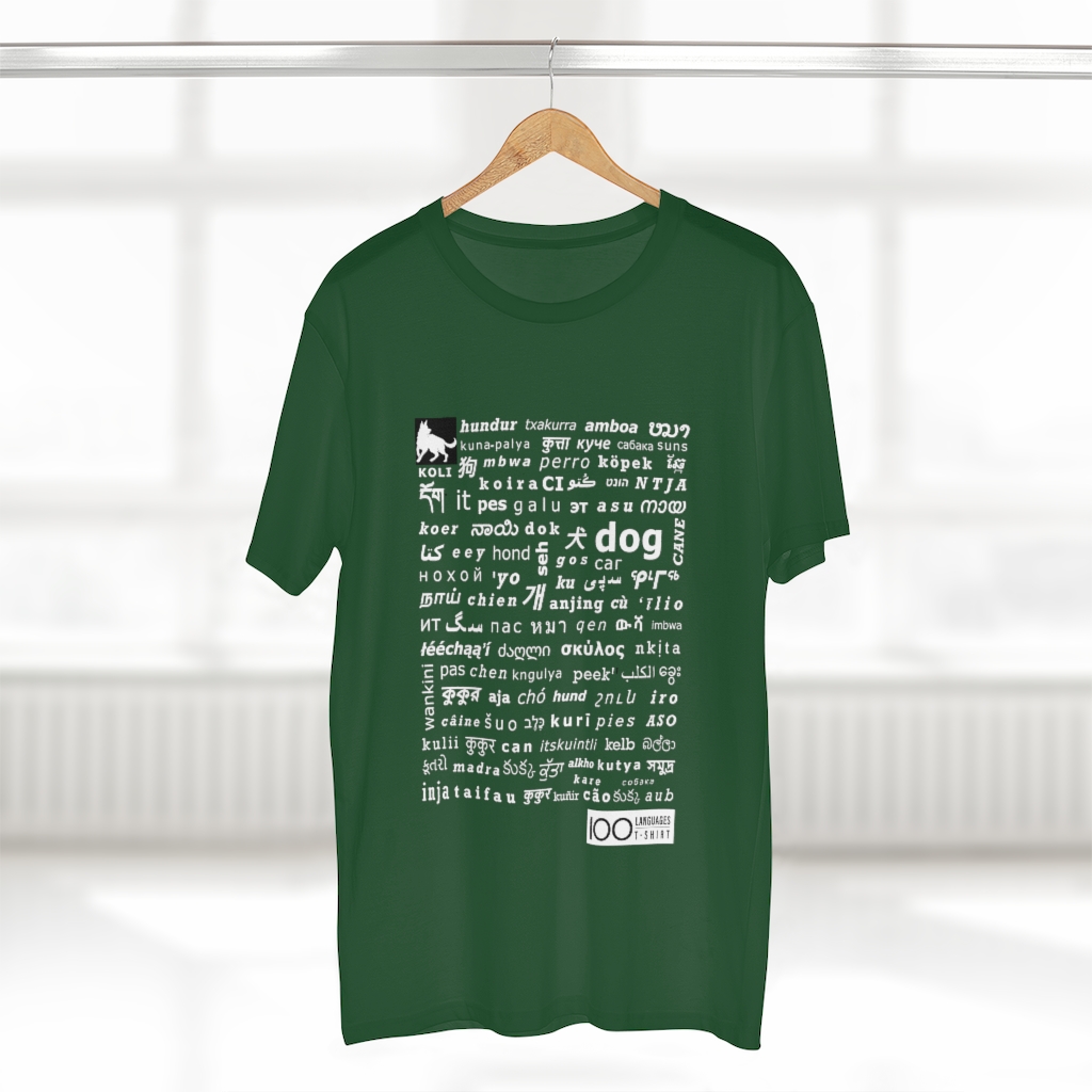 Men's Dog Tee - white print - Image 17