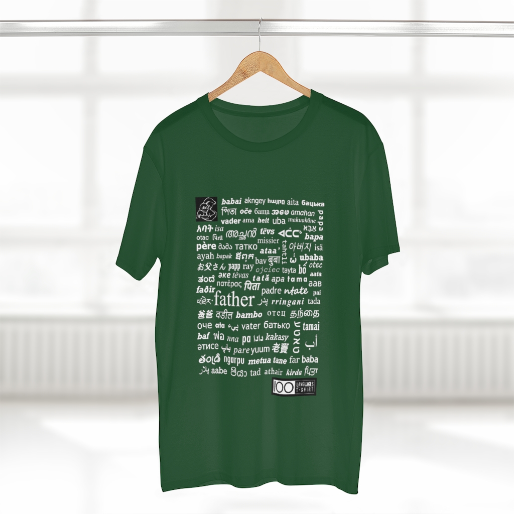 Men's Father Tee - white print - Image 17
