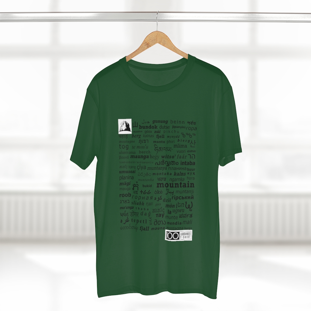 Men's Mountain Tee - black print - Image 17