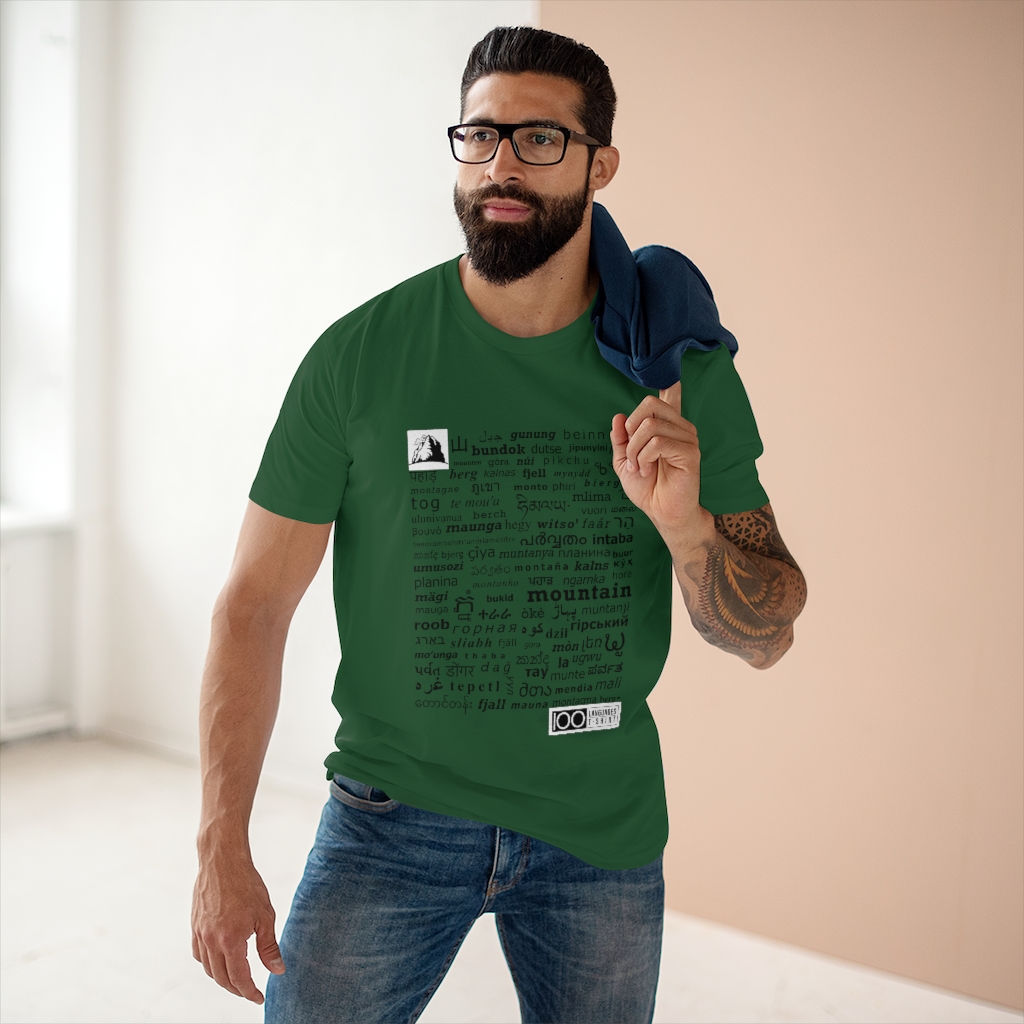 Men's Mountain Tee - black print - Image 18