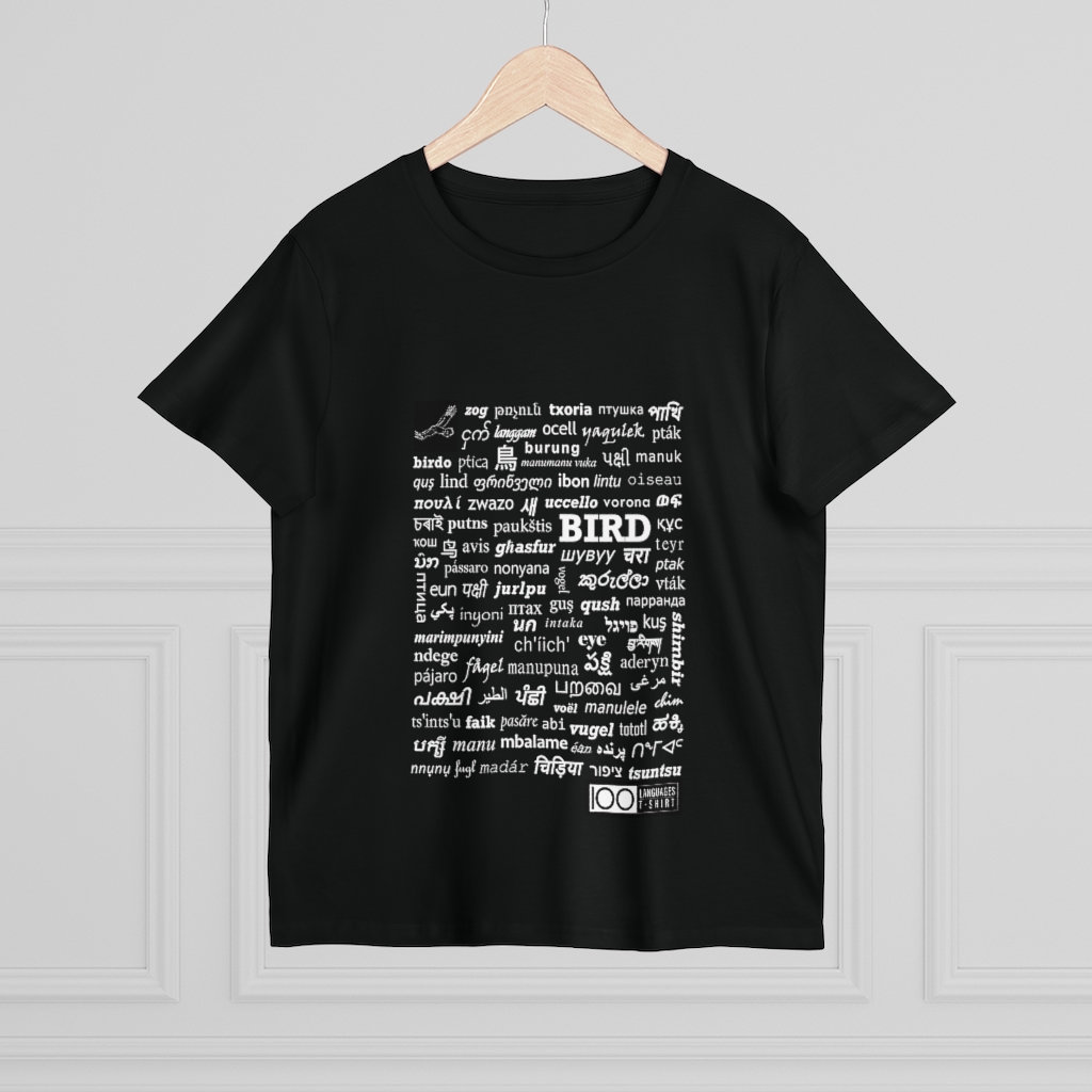 Women's Bird Tee - white print - Image 4
