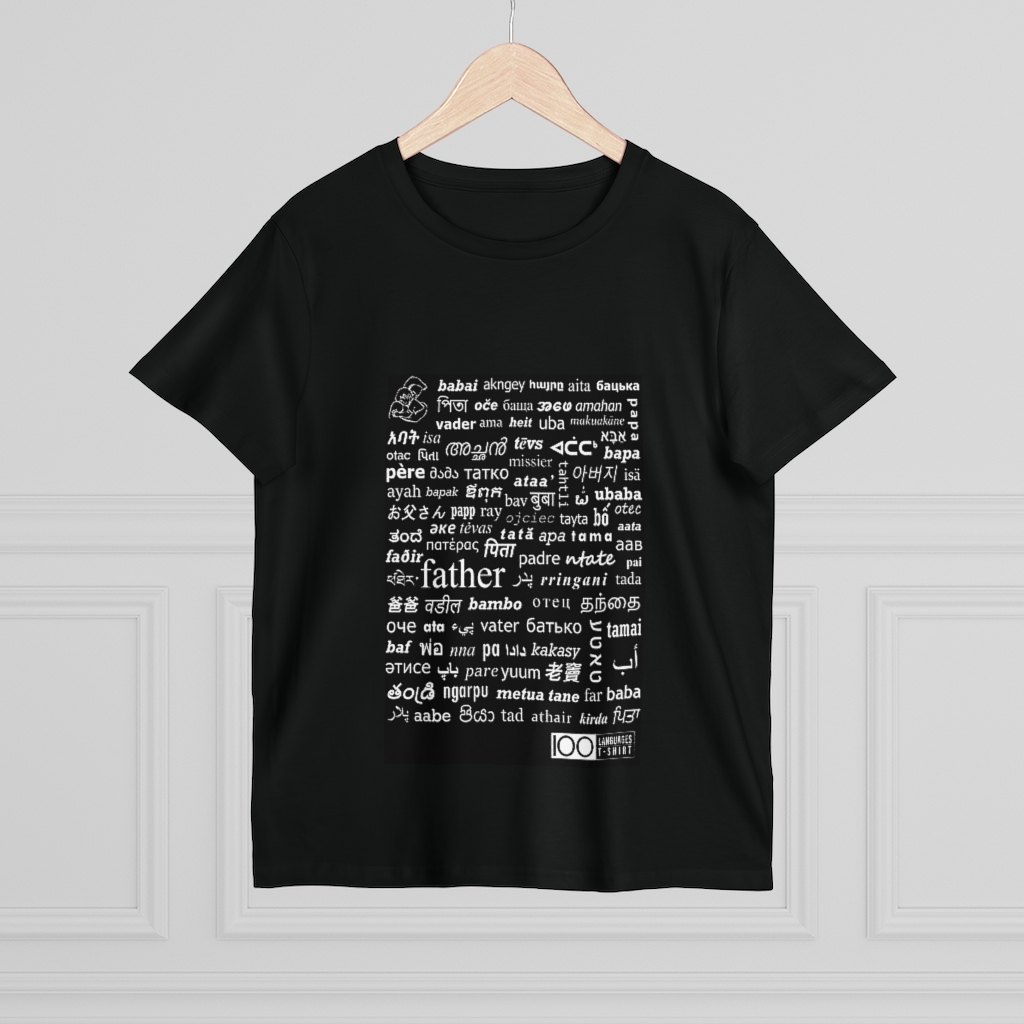 Women's Father Tee - white print - Image 4