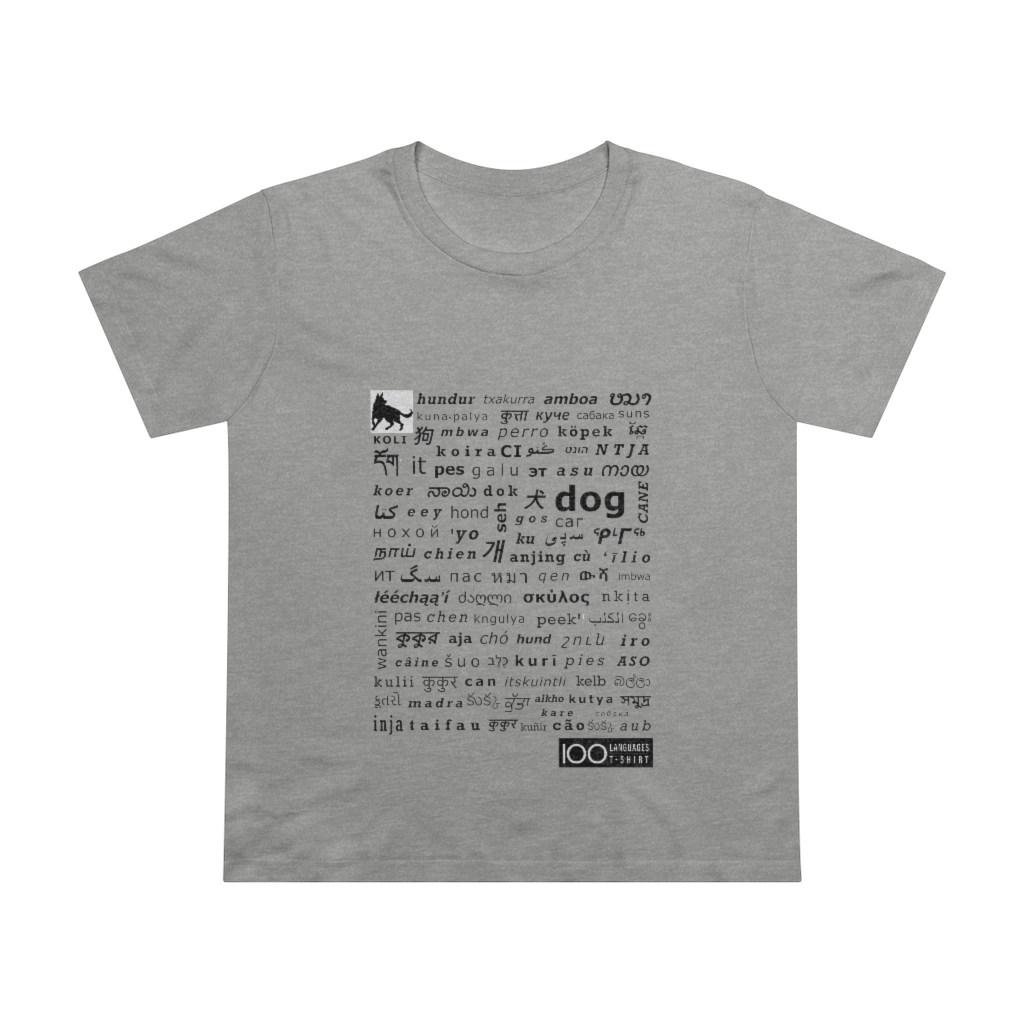 Women's Dog Tee - black print - Image 5