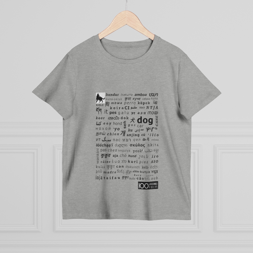 Women's Dog Tee - black print - Image 8