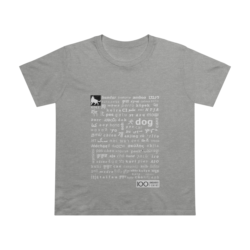 Women's Dog Tee - white print - Image 5