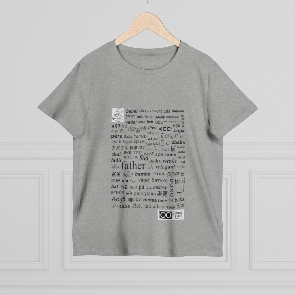 Women's Father Tee - black print - Image 8