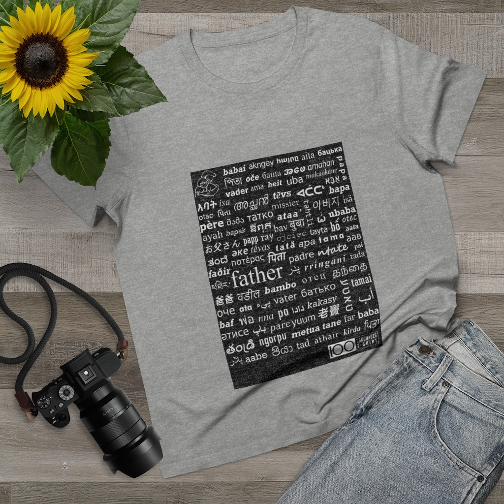 Women's Father Tee - white print - Image 6