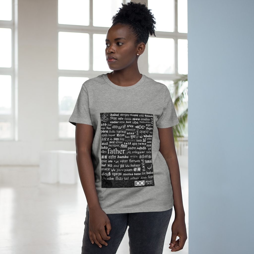 Women's Father Tee - white print - Image 7