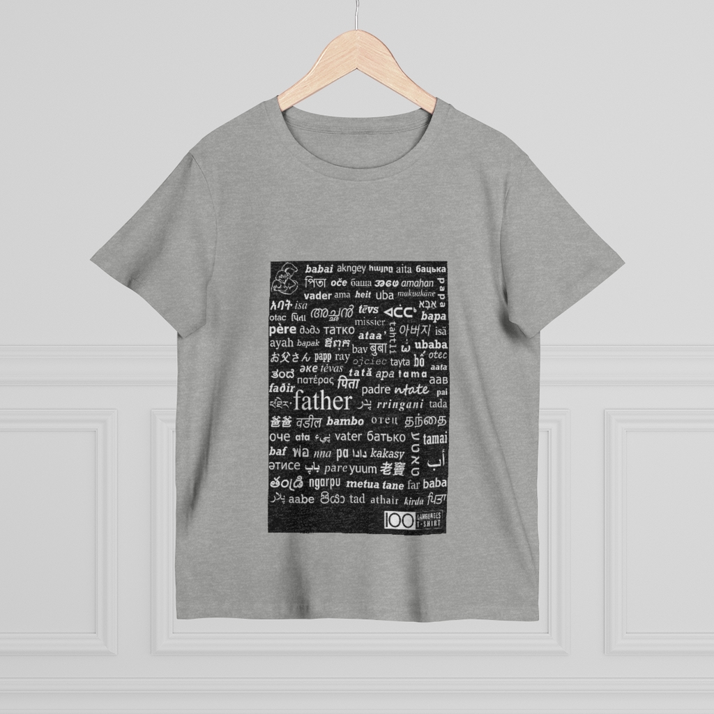 Women's Father Tee - white print - Image 8