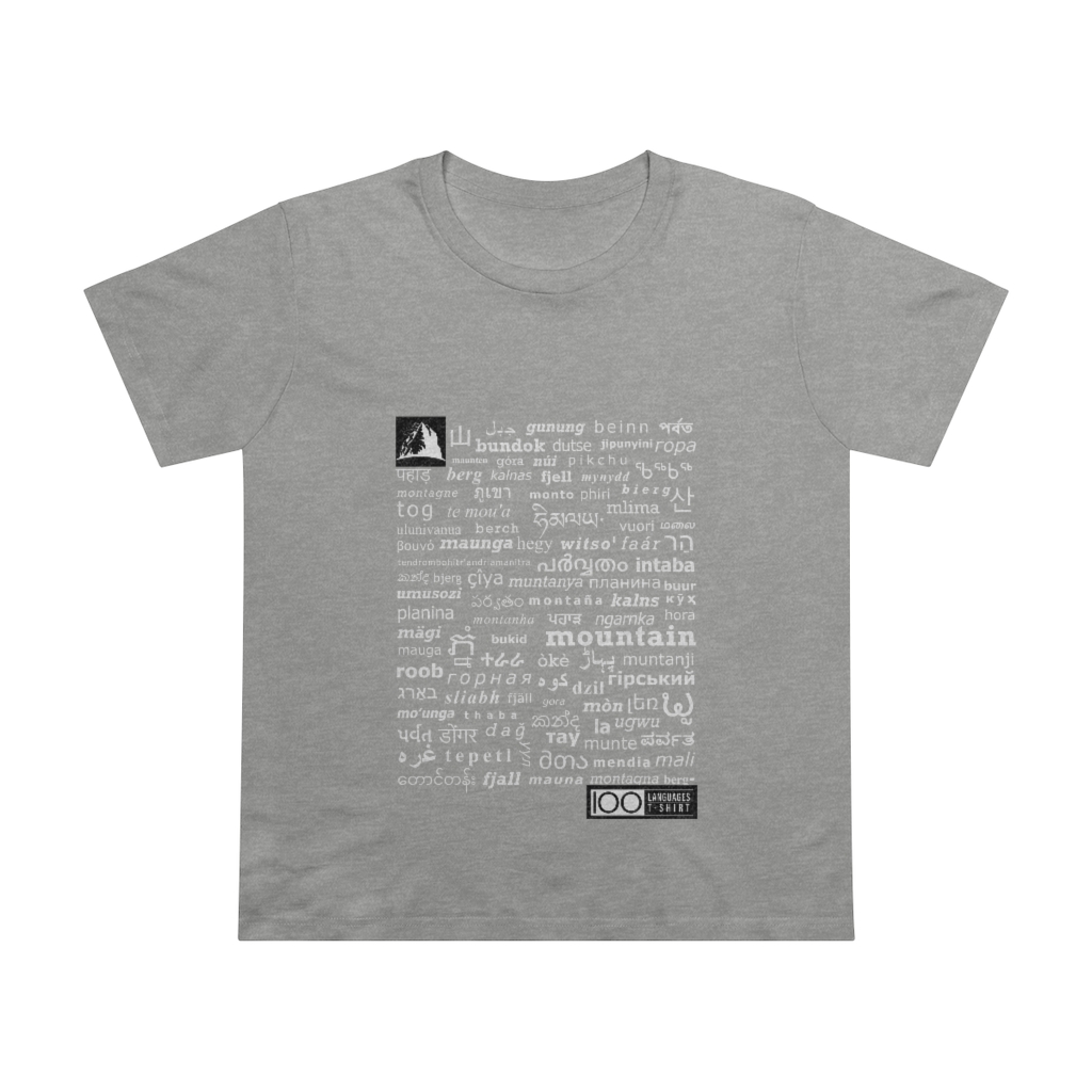 Women's Mountain Tee - white print - Image 5