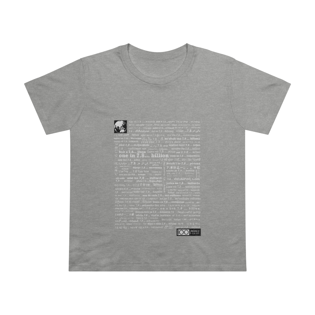 Women's One in 7.8... Billion Tee - white print - Image 5