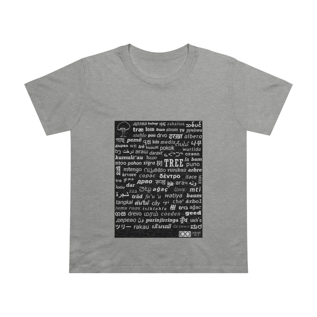 Women's Tree Tee - white print - Image 5
