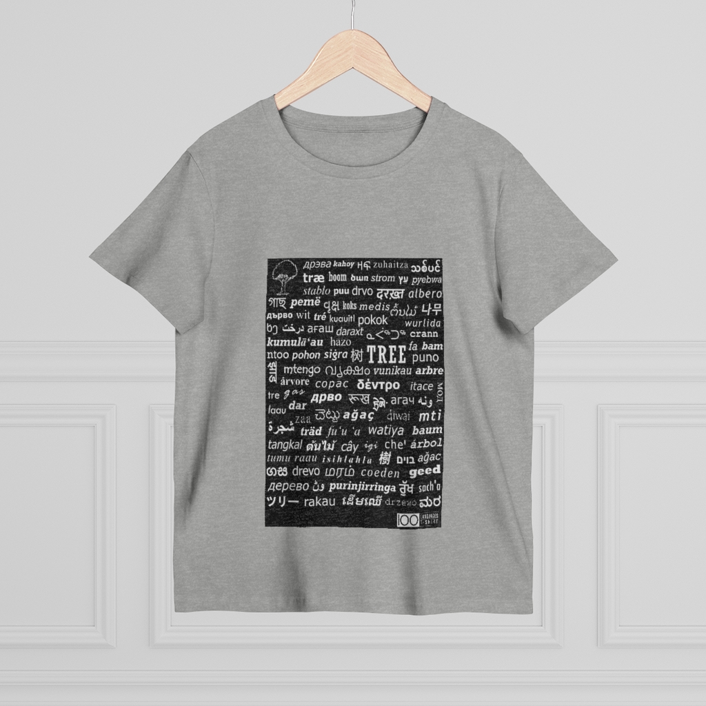 Women's Tree Tee - white print - Image 8