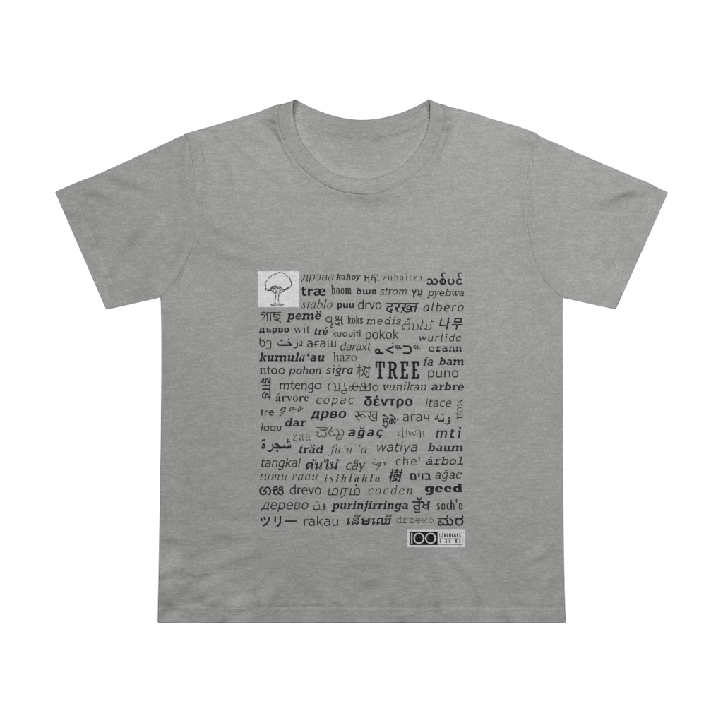 Women's Tree Tee - black print - Image 5