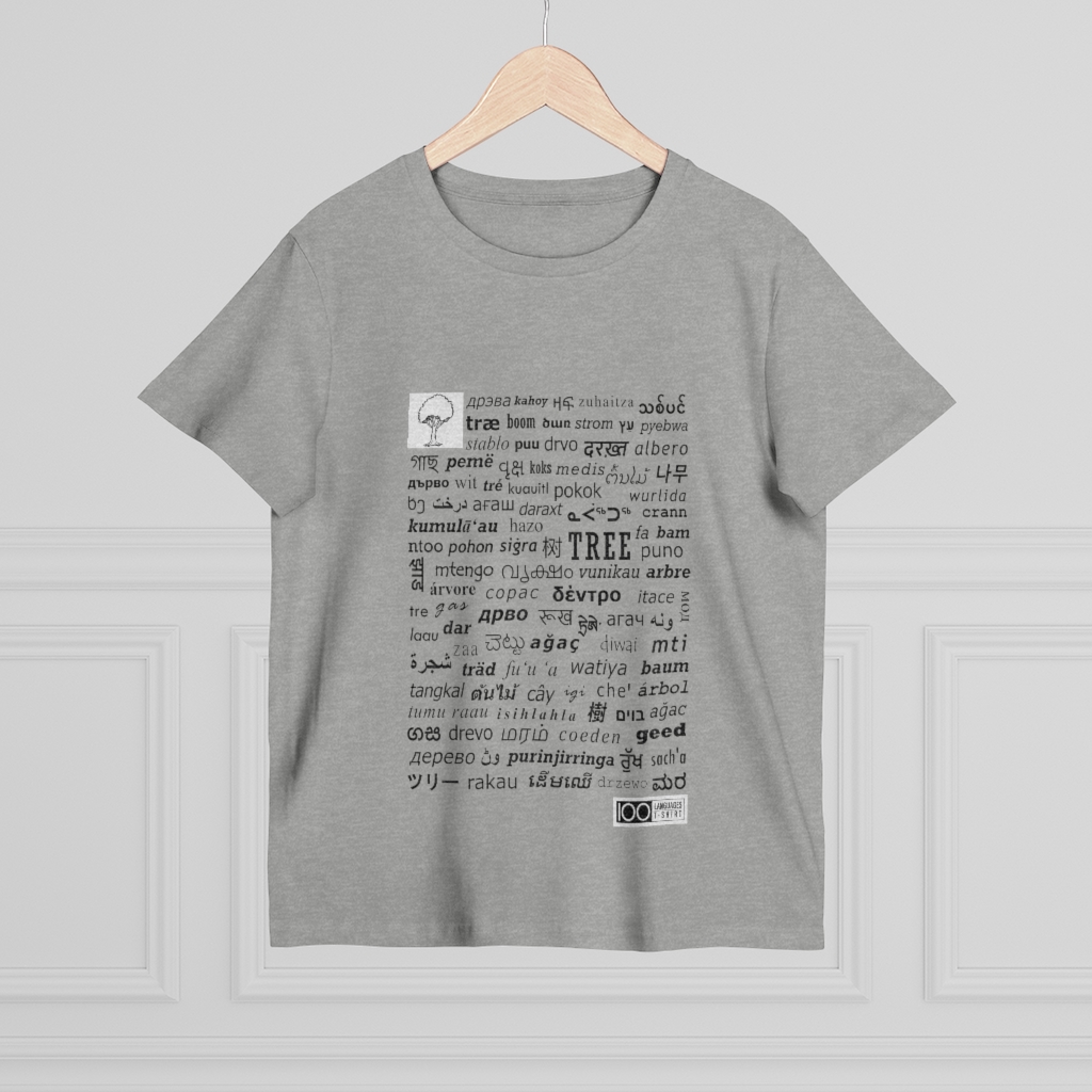 Women's Tree Tee - black print - Image 8