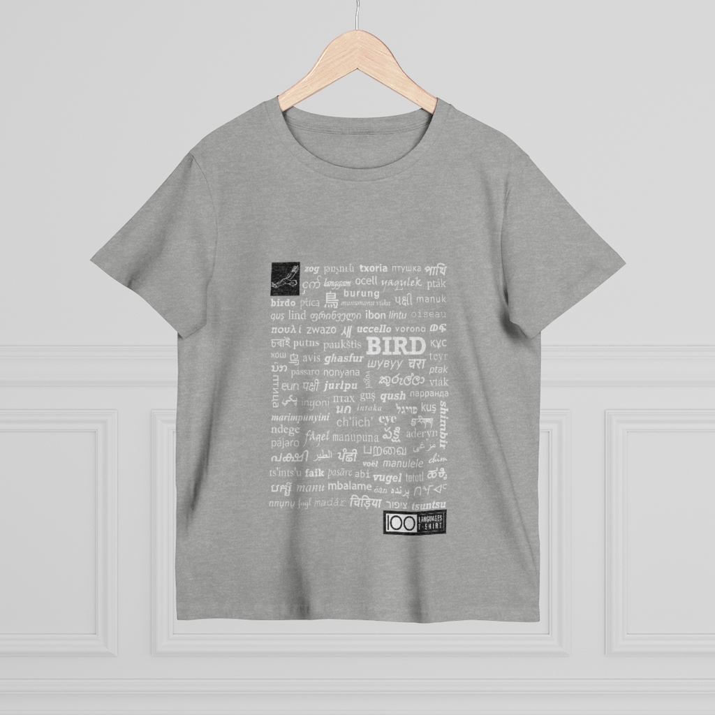Women's Bird Tee - white print - Image 8