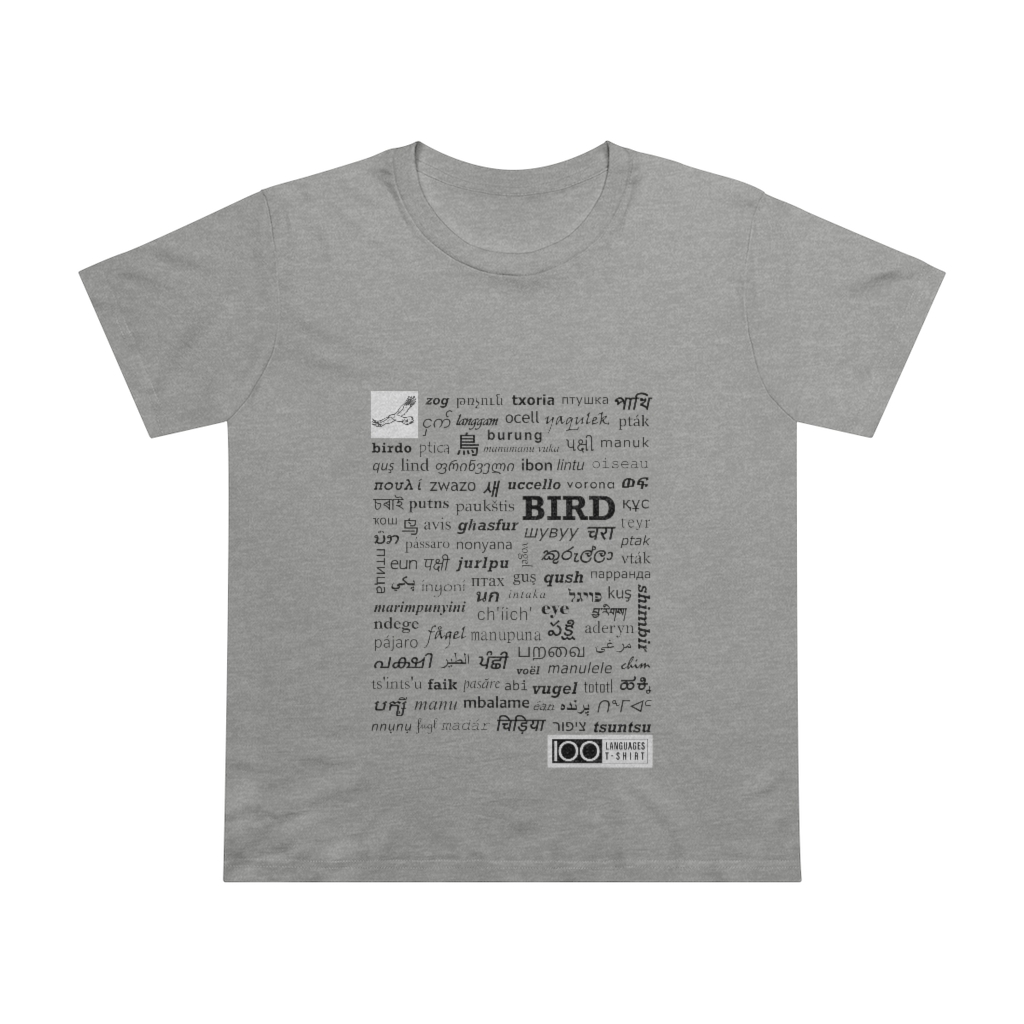 Women's Bird Tee - black print - Image 5
