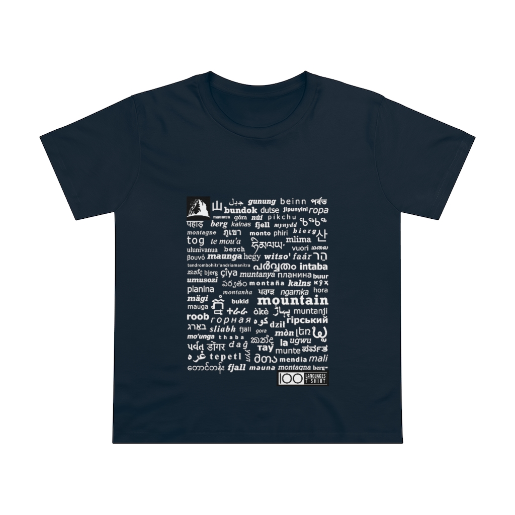 Women's Mountain Tee - white print - Image 9