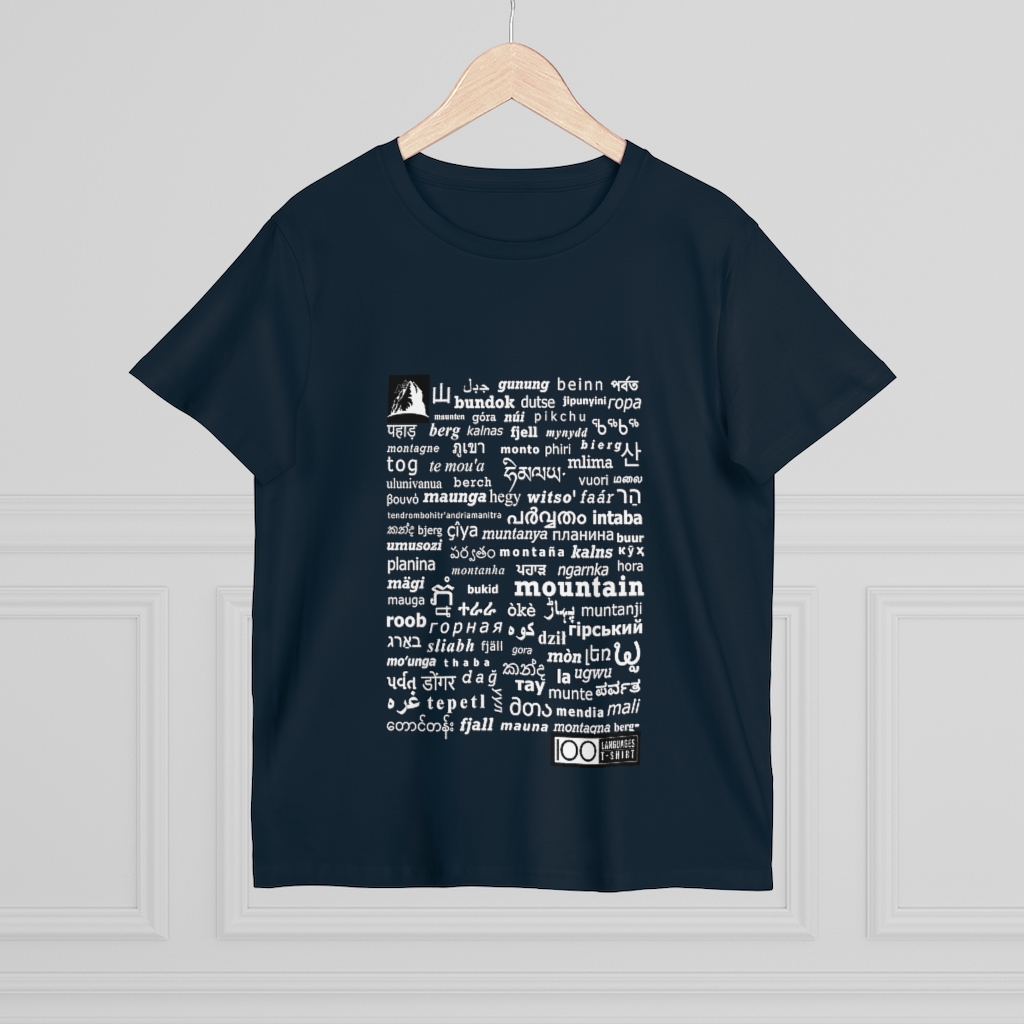 Women's Mountain Tee - white print - Image 12