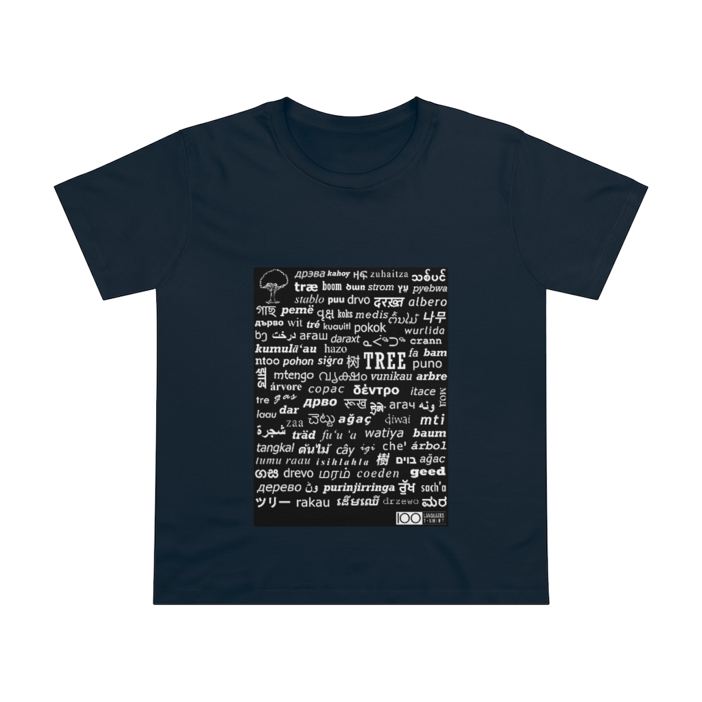 Women's Tree Tee - white print - Image 9