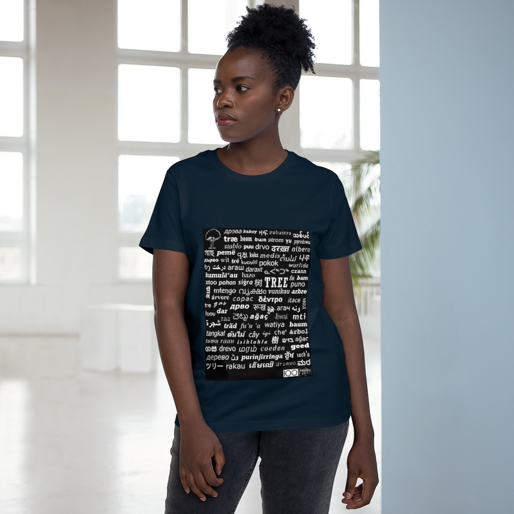 Women's Tree Tee - white print - Image 11