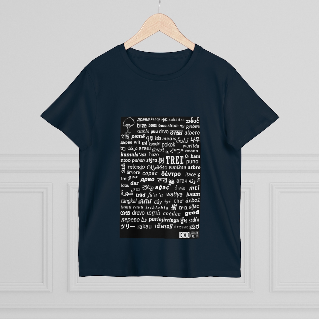 Women's Tree Tee - white print - Image 12