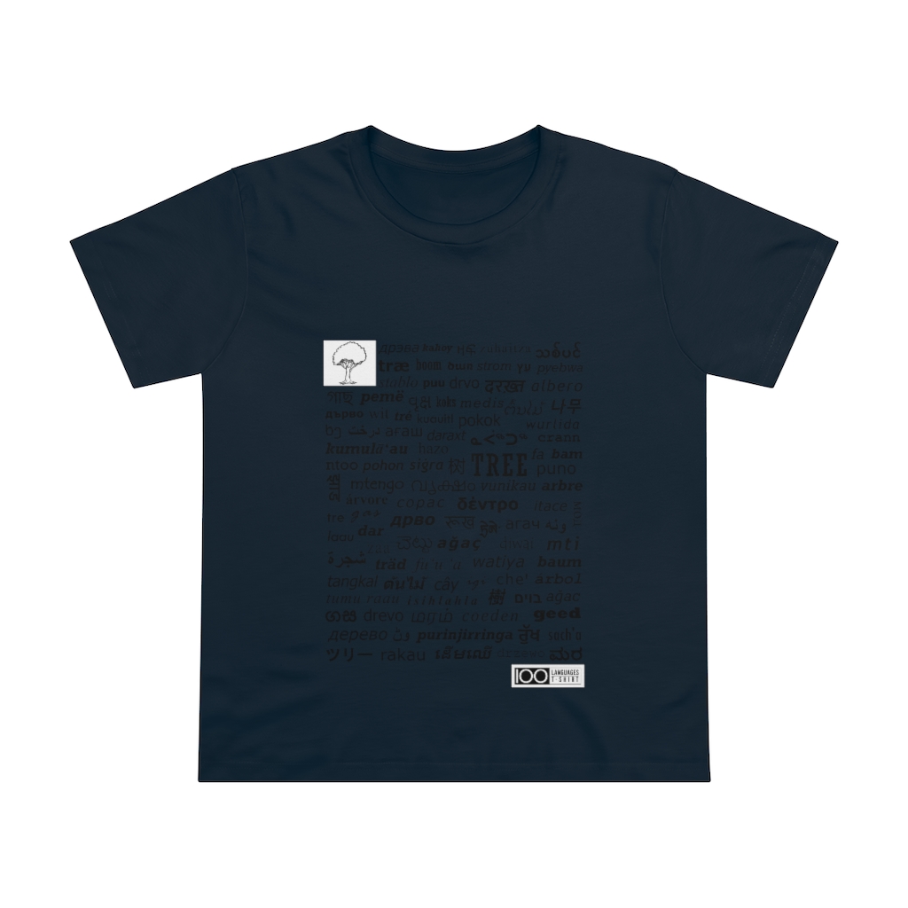 Women's Tree Tee - black print - Image 9