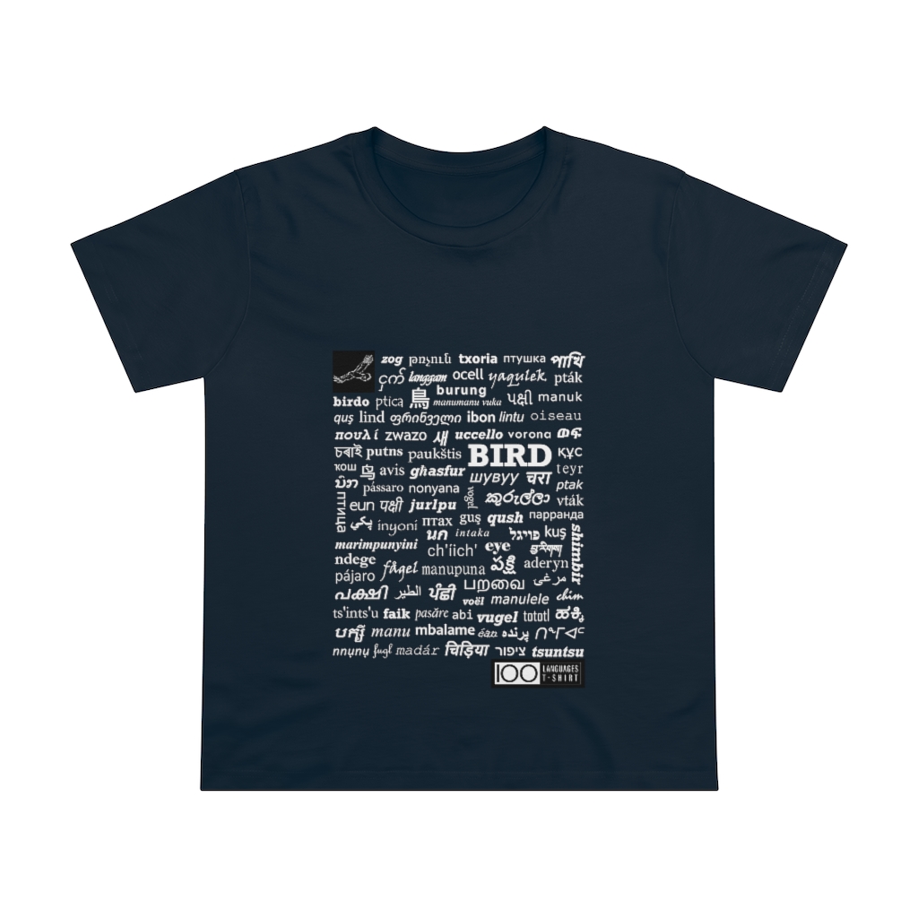 Women's Bird Tee - white print - Image 9