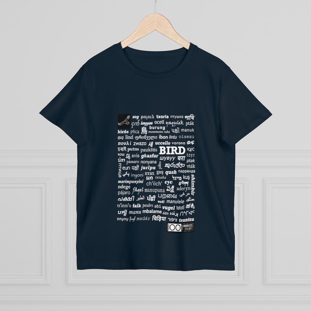Women's Bird Tee - white print - Image 12