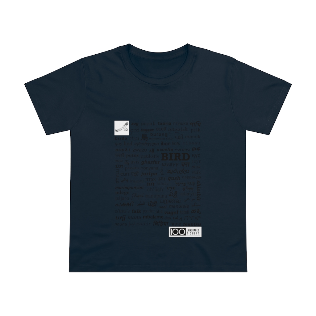 Women's Bird Tee - black print - Image 9