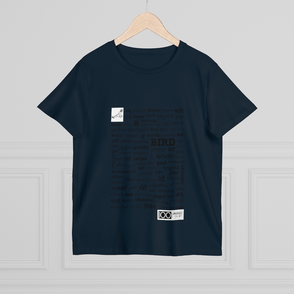 Women's Bird Tee - black print - Image 12